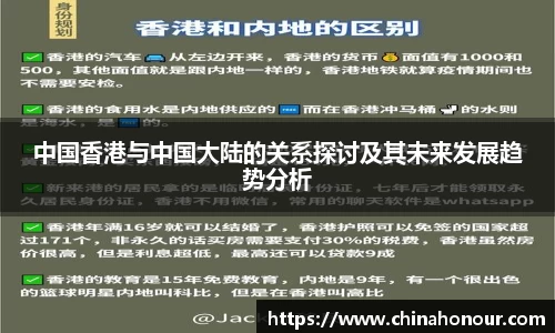 中国香港与中国大陆的关系探讨及其未来发展趋势分析